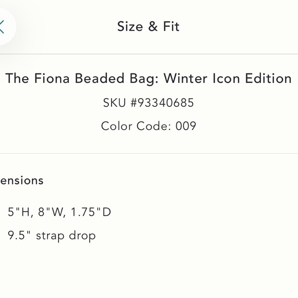 NWT new Anthropologie Fiona beaded shoulder bag holiday desserts black winter - Picture 14 of 17